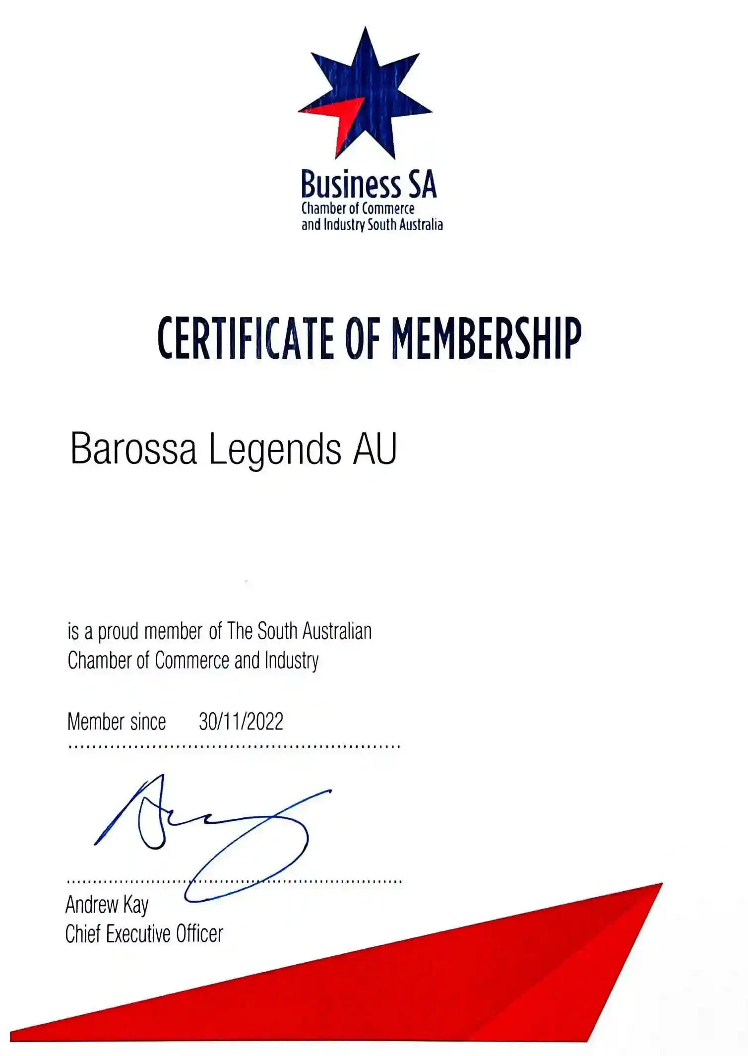 member of chamber of commerce